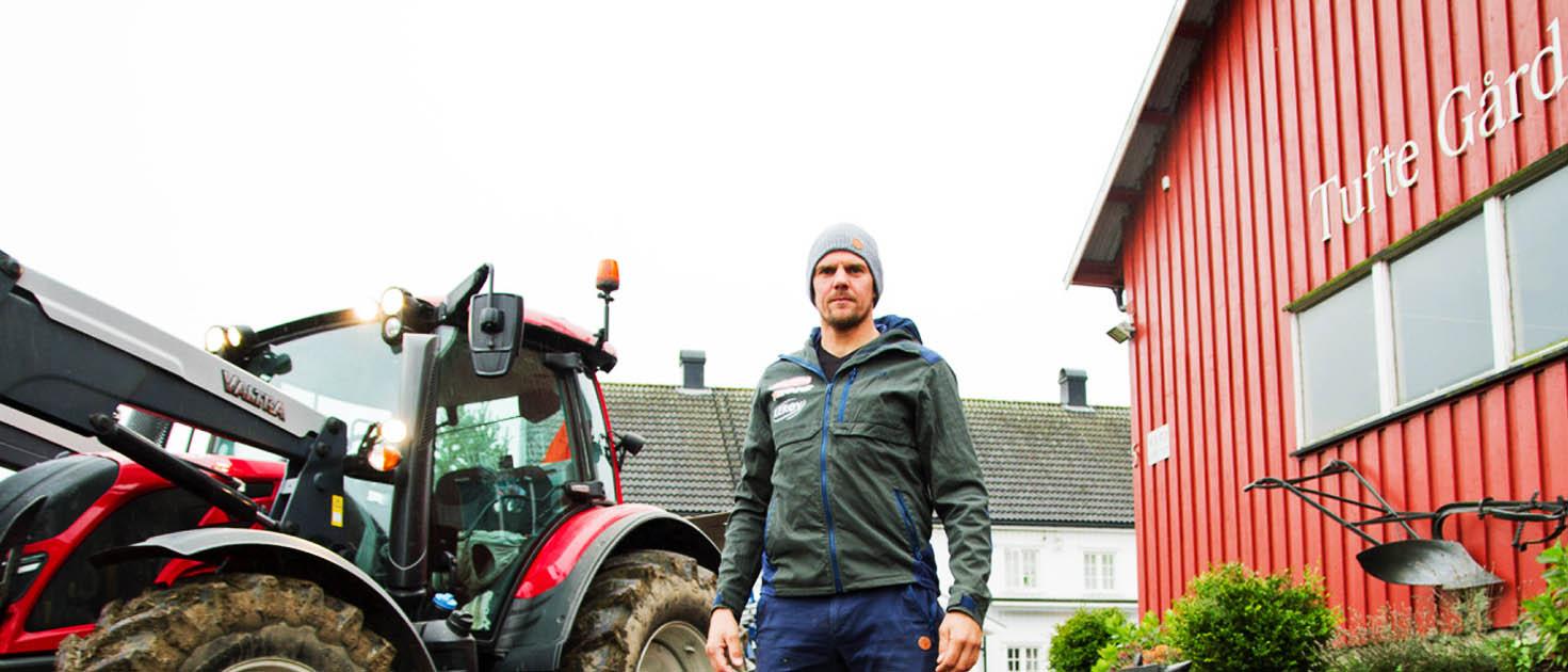 Olaf Tufte and his Valtra